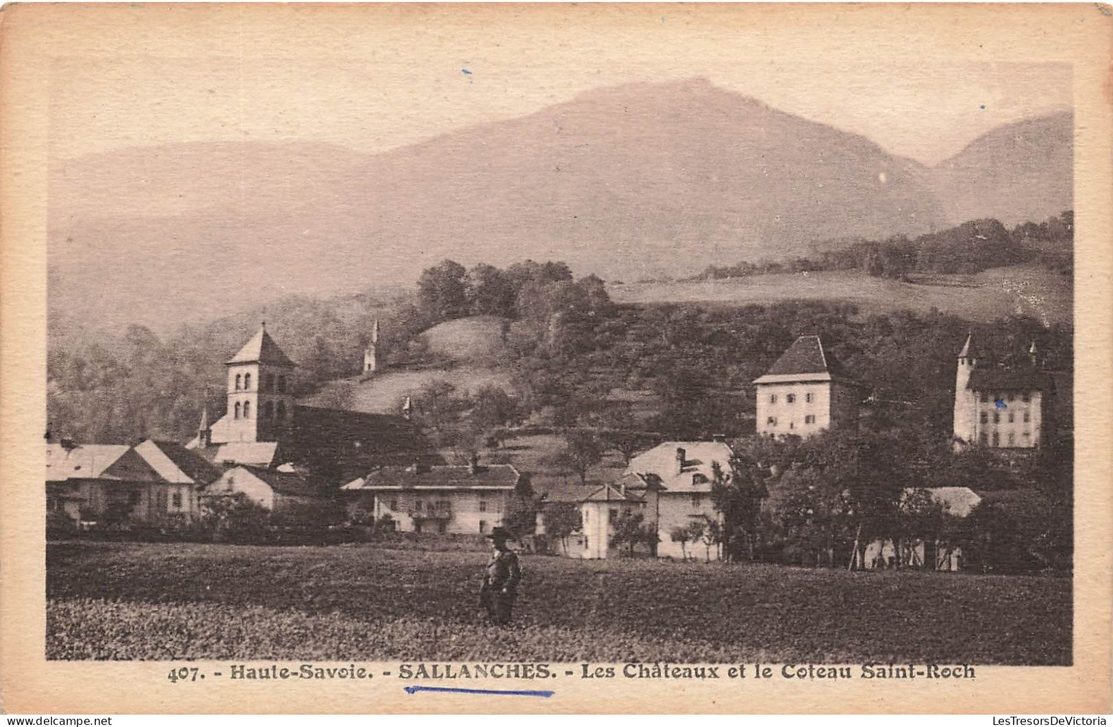 FRANCE - Haute Savoie - Sallanches - Vue Générale - Les Châteaux Et Le Coteau Saint Roch - Carte Postale Ancienne - Sallanches
