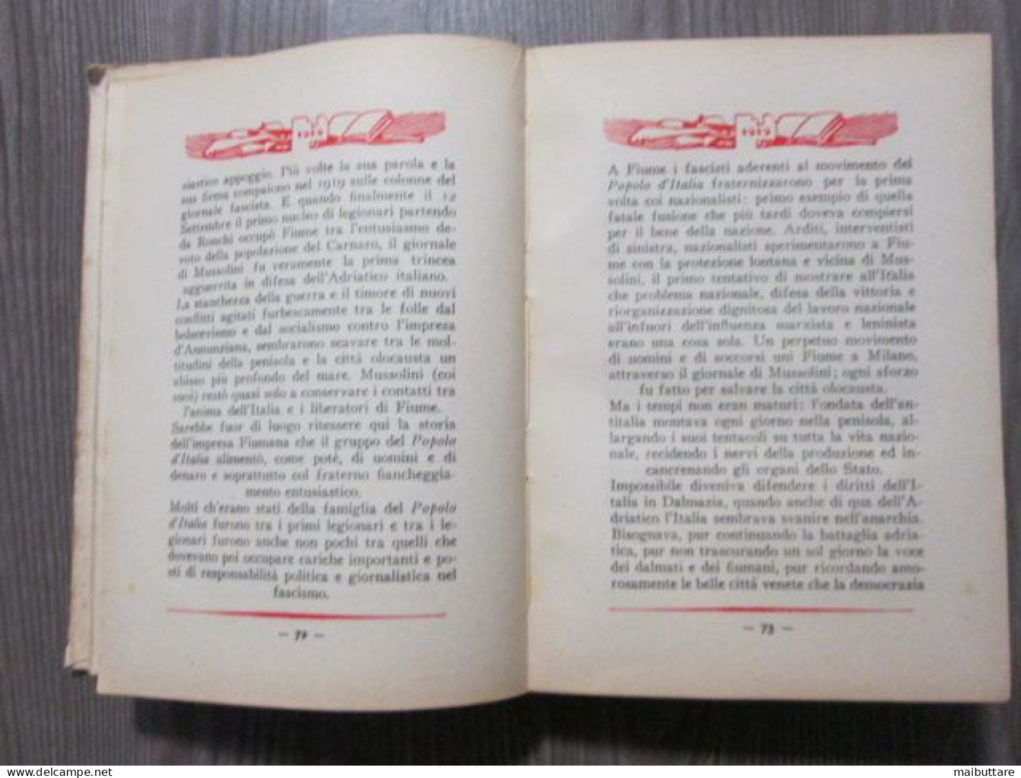 (S6) Libro 1919 - MARIO GIAMPAOLI Libreria Del Littorio Anno 1928 - Oorlog 1914-18
