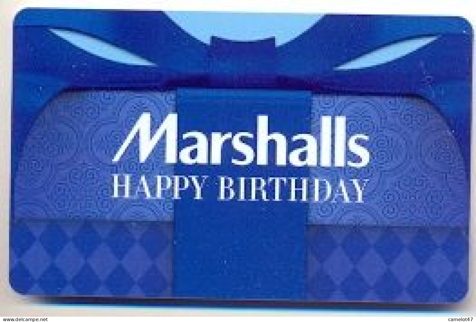 Marshalls  U.S.A., Carte Cadeau Pour Collection, Sans Valeur, # Marshalls-99 - Gift And Loyalty Cards