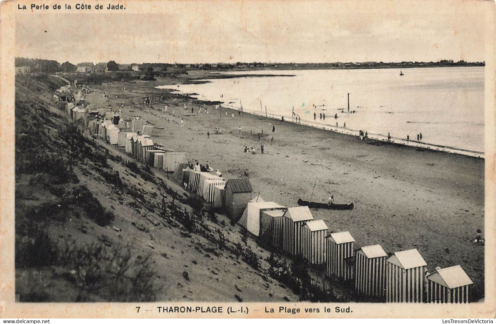 FRANCE - Tharon-Plage - La Plage Vers Le Sud - La Perle De La Côté De Jade - Carte Postale Ancienne - Tharon-Plage