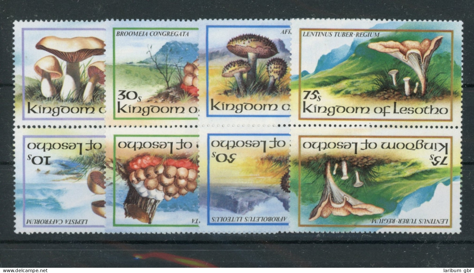 Lesotho Kehrdrucke 411-414 Postfrisch Pilze #JL348 - Lesotho (1966-...)