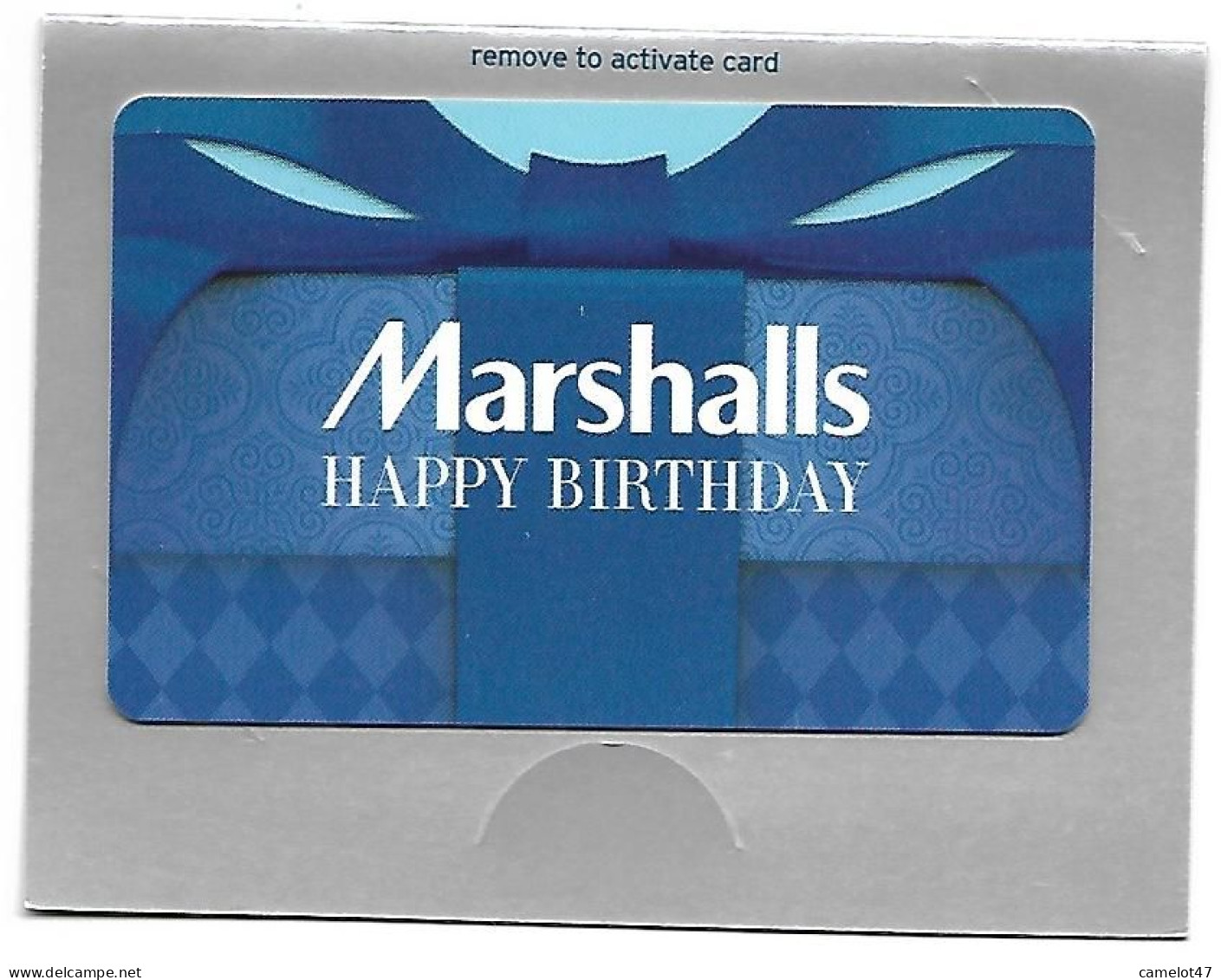Marshalls  U.S.A., Carte Cadeau Pour Collection, Sans Valeur, # Marshalls-99a - Gift And Loyalty Cards