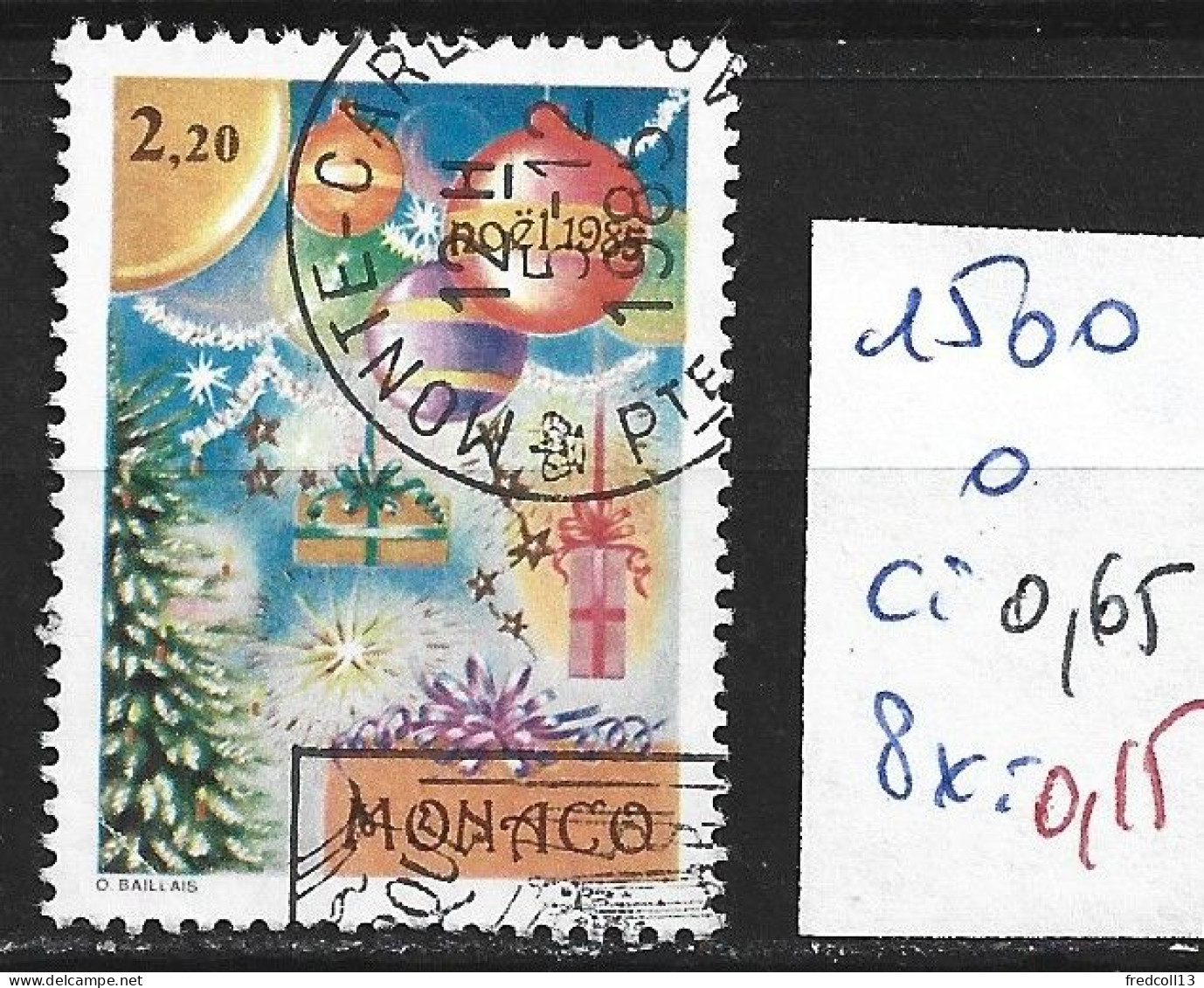 MONACO 1500 Oblitéré Côte 0.65 € - Used Stamps