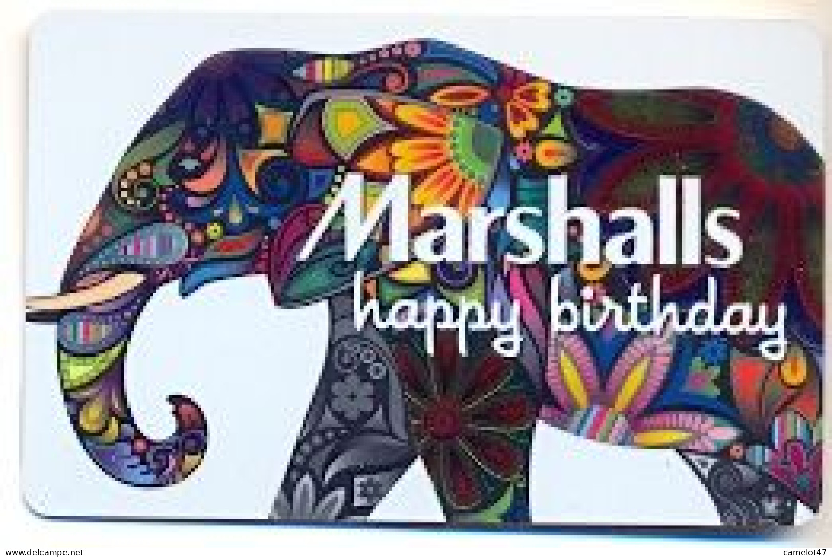 Marshalls  U.S.A., Carte Cadeau Pour Collection, Sans Valeur, # Marshalls-100 - Gift And Loyalty Cards