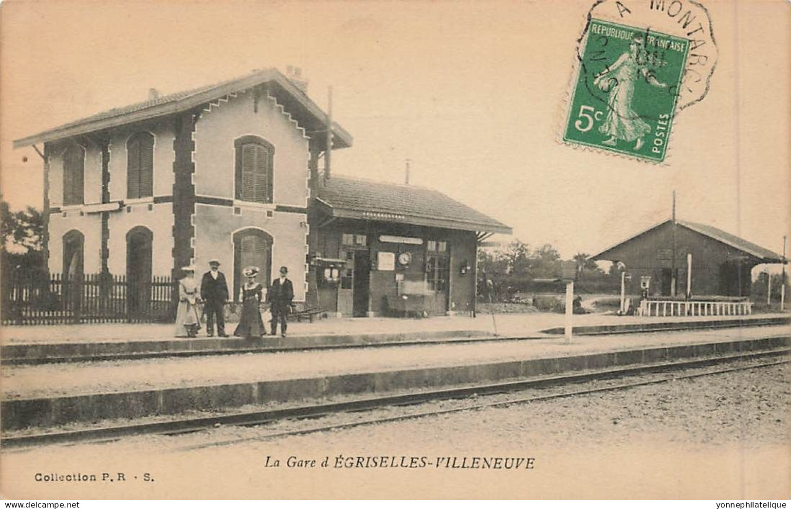 89 - YONNE - ÉGRISELLES-VILLENEUVE - La Gare - Animation - 11209 - Egriselles Le Bocage