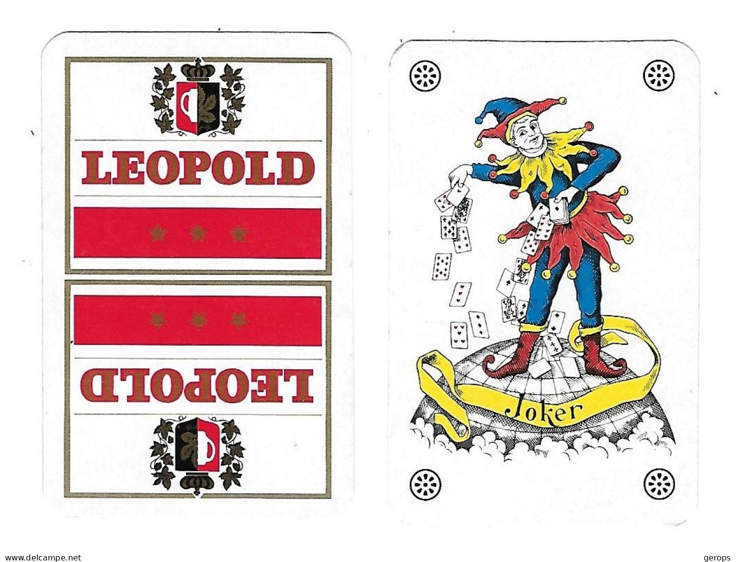 194a 1 Losse Speelkaart Brij. Leopold Brussel Rv Joker - Sonstige & Ohne Zuordnung