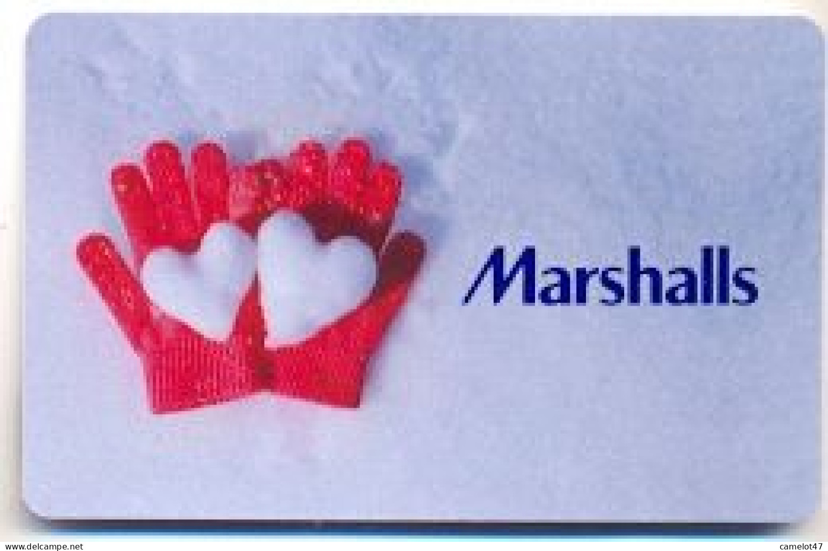 Marshalls  U.S.A., Carte Cadeau Pour Collection, Sans Valeur, # Marshalls-101 - Gift And Loyalty Cards