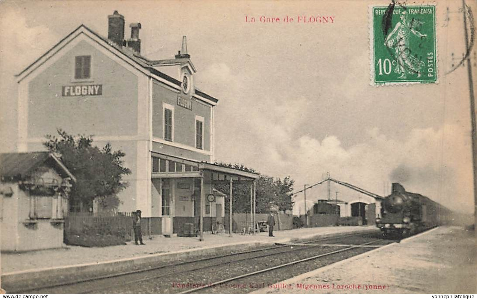 89 - YONNE - FLOGNY - La Gare - Arrivée Du Train - 11212 - Flogny La Chapelle