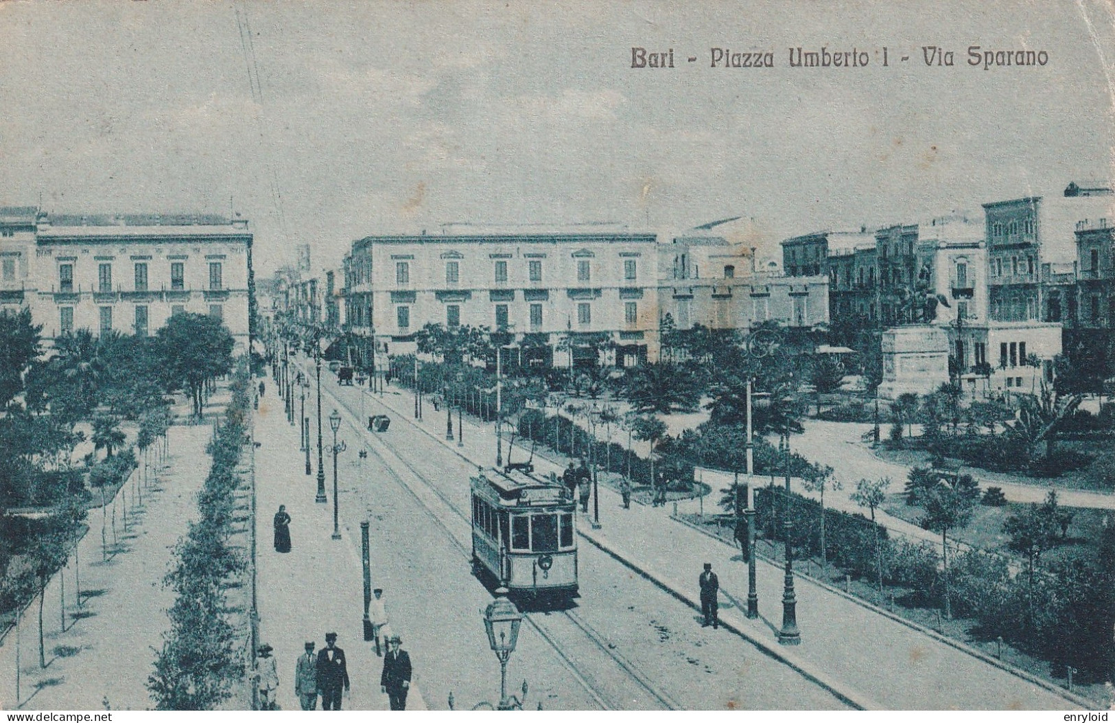 Bari Piazza Umberto I Via Sparano ( Tram ) - Otros & Sin Clasificación