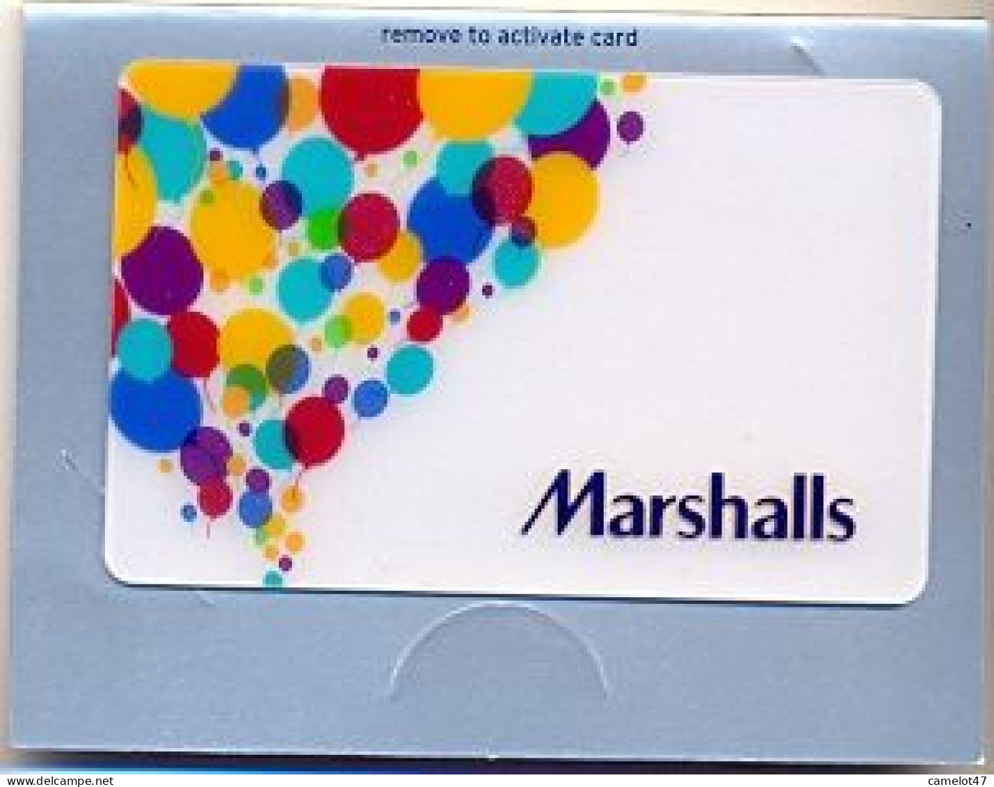 Marshalls  U.S.A., Carte Cadeau Pour Collection, Sans Valeur, # Marshalls-103a - Gift And Loyalty Cards
