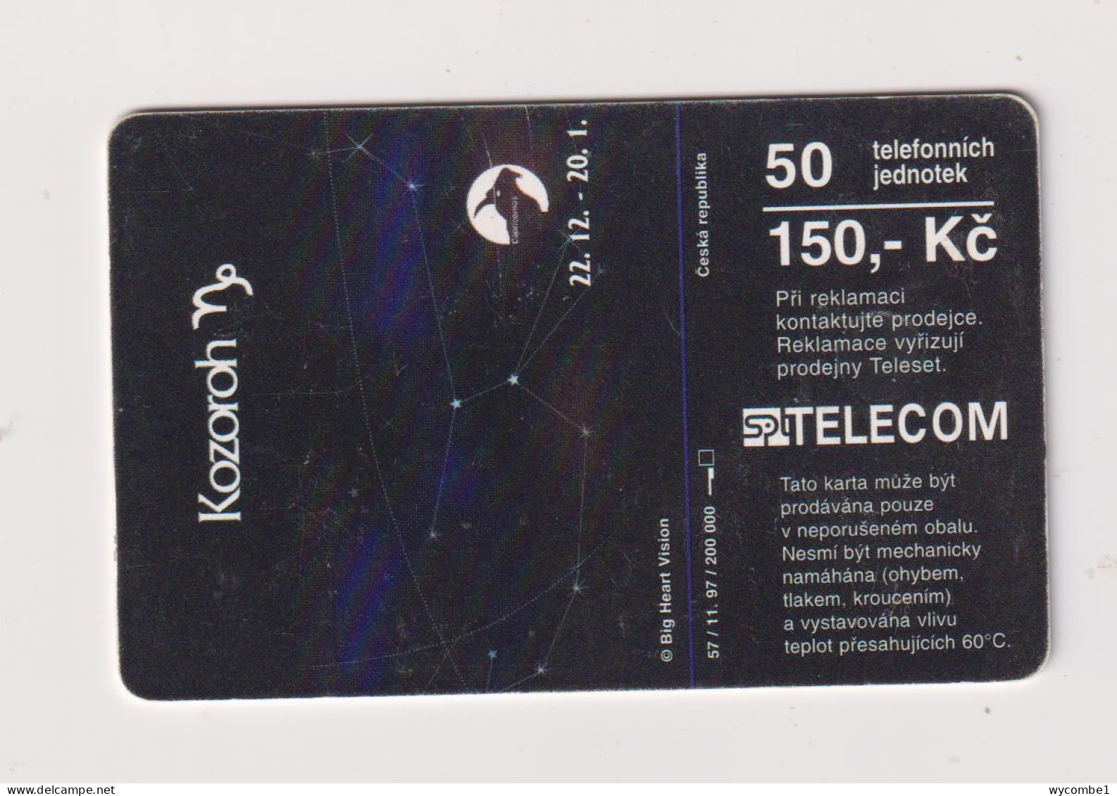 CZECH REPUBLIC - Zodiac Kozorch Chip Phonecard - Tchéquie