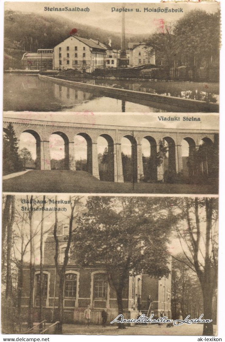 Steina-Hartha 3 Bild: Papier Und Holzfabrik, Viadukt Und Gasthaus Merkur 1926 - Hartha