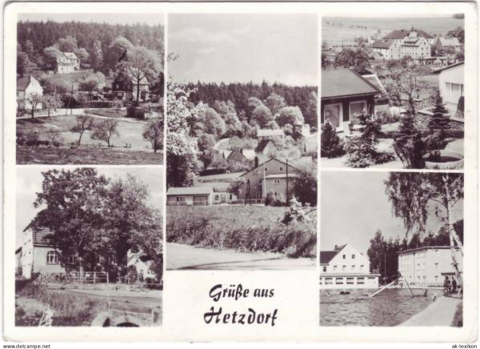 Ansichtskarte Hetzdorf-Halsbrücke Stadtteilansichten 1969 - Hetzdorf