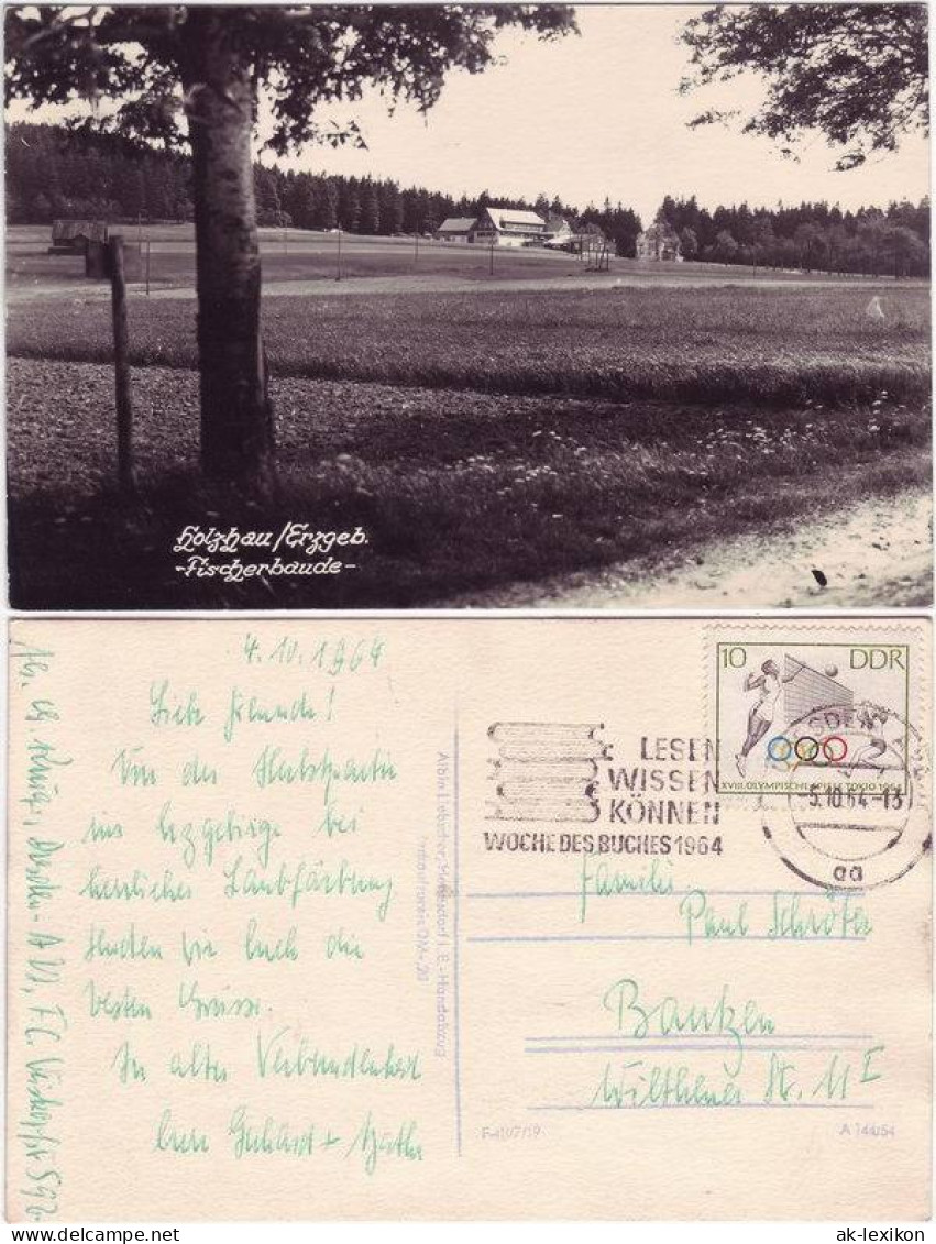 Ansichtskarte Holzhau-Rechenberg-Bienenmühle Fischerbaude 1964 - Holzhau