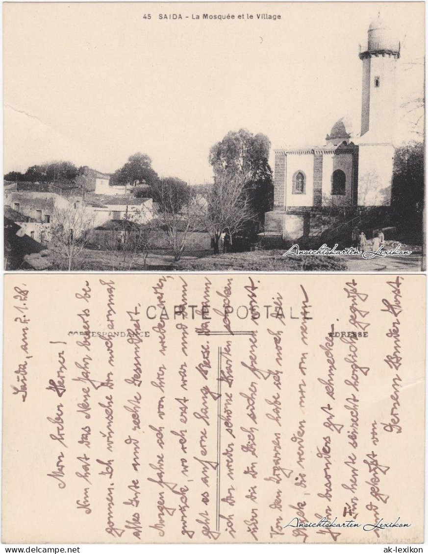 Saida ‏سعيدة Dorf Und Moschee | La Mosquée Et Le Village 1928 - Saida