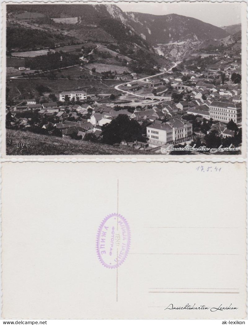 Postcard Uschitze Užice Ужице Panorama 1941 - Serbie