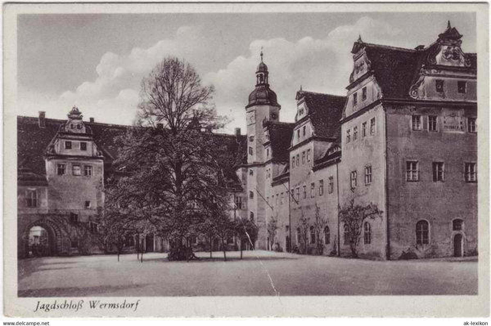 Ansichtskarte Wermsdorf Jagdschloß 1955  - Wermsdorf