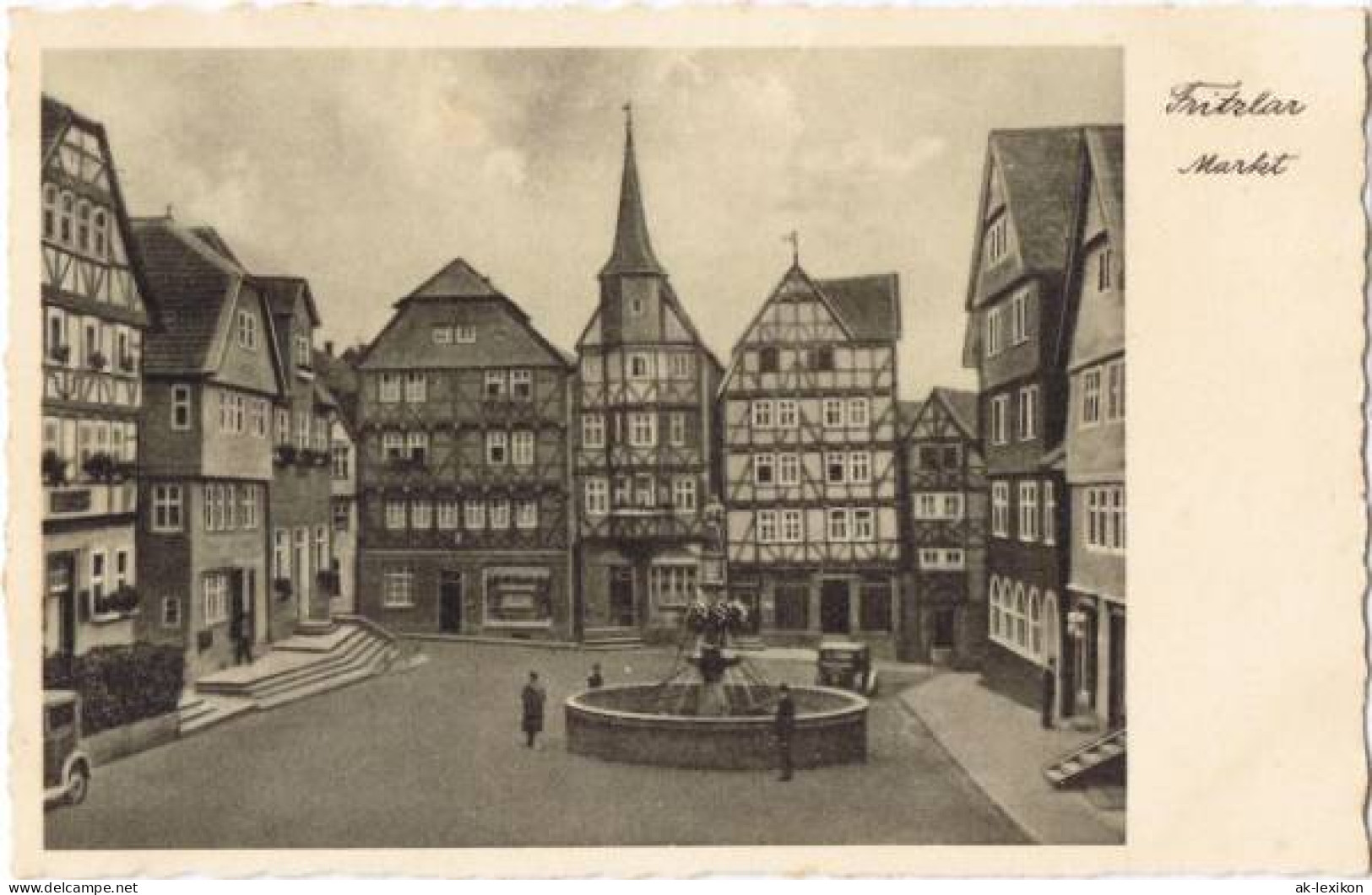 Ansichtskarte Fritzlar Markt 1933 - Fritzlar