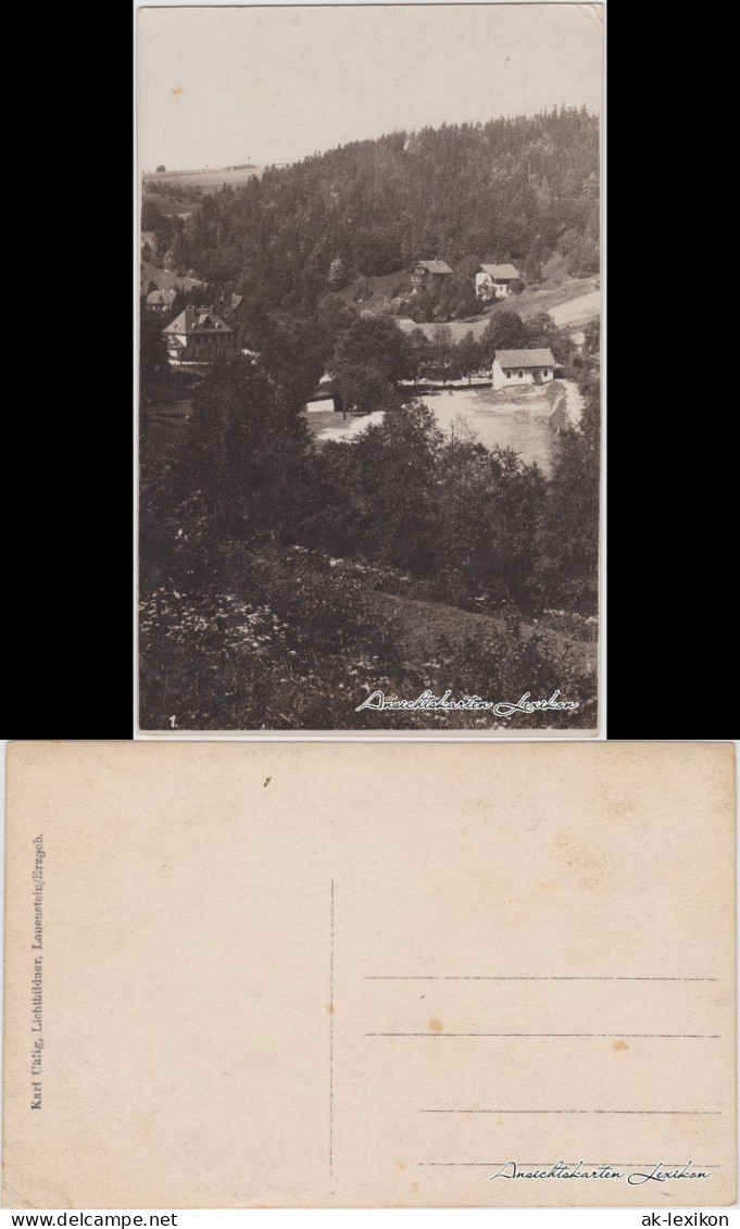 Lauenstein (Erzgebirge)-Altenberg (Erzgebirge) Blick Auf Die Stadt 1928  - Lauenstein