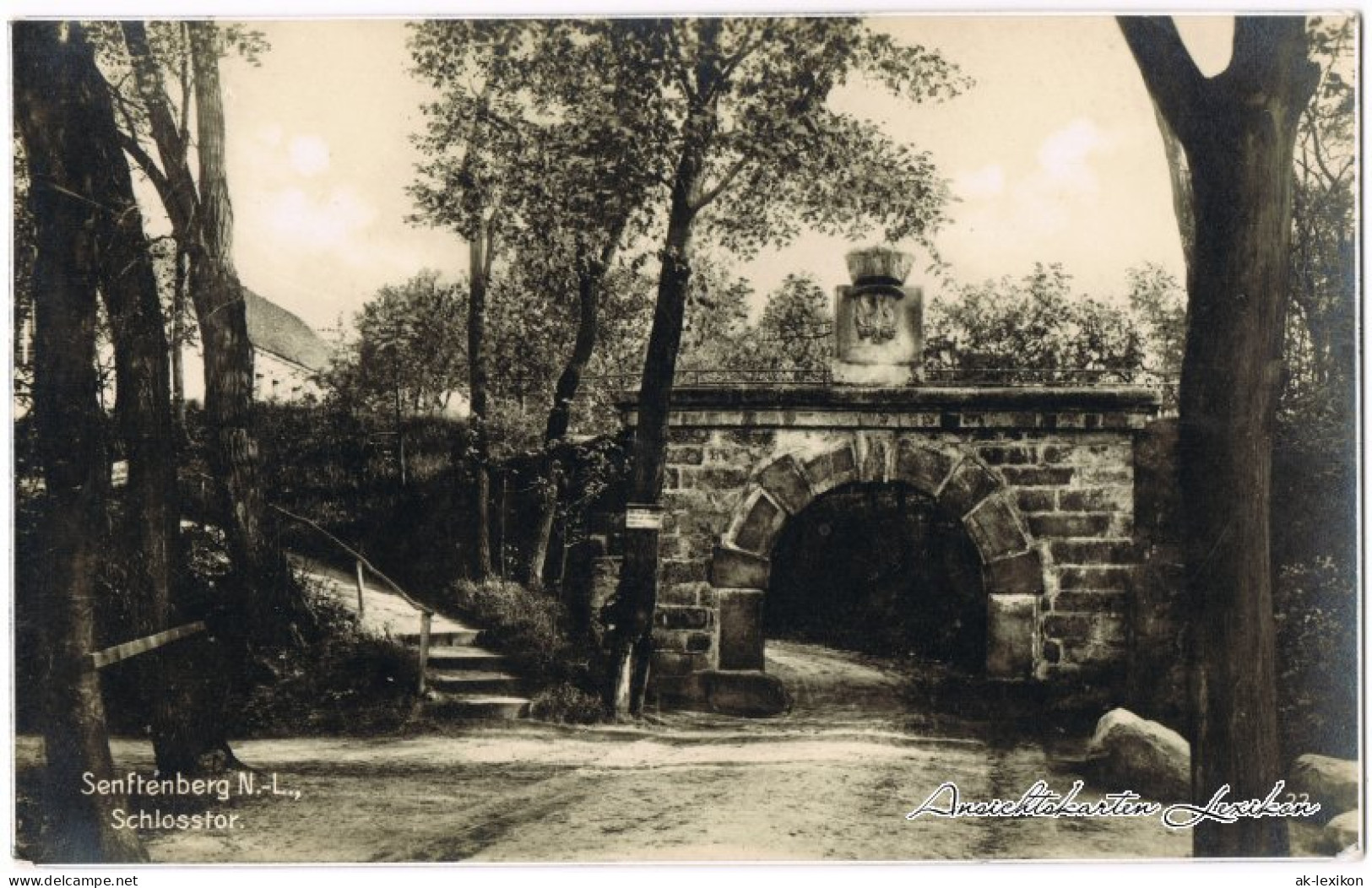 Ansichtskarte Senftenberg (Niederlausitz) Partie Am Schloßtor 1928  - Senftenberg