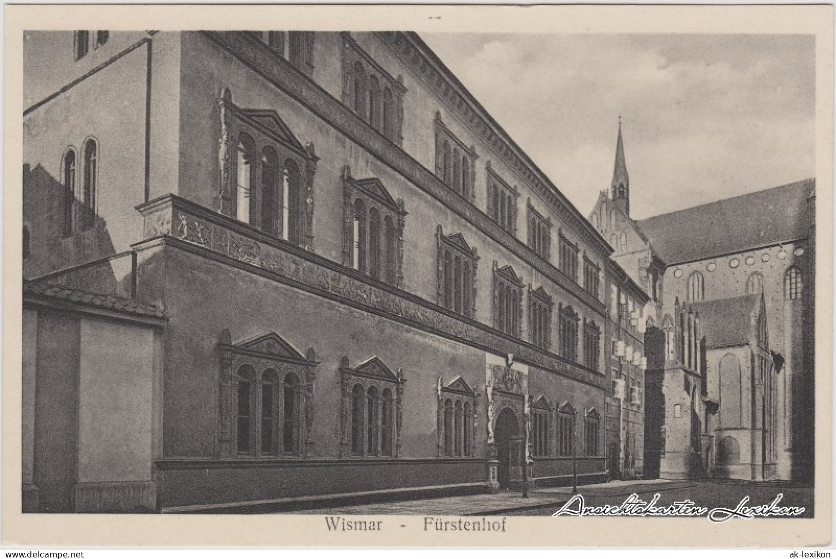 Ansichtskarte Wismar Fürstenhof 1929  - Wismar