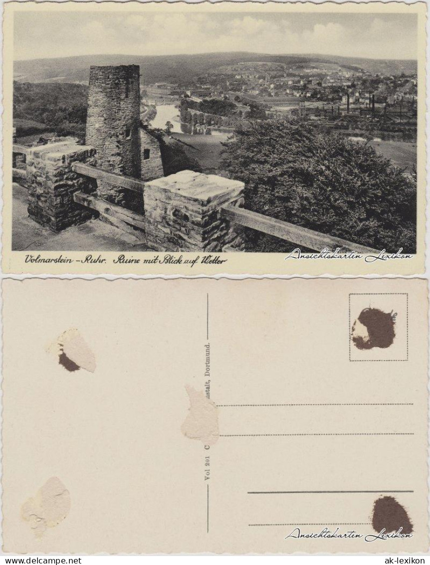 Ansichtskarte Wetter (Ruhr) Blick Auf Wetter Mit Fabrikanlage 1939  - Wetter