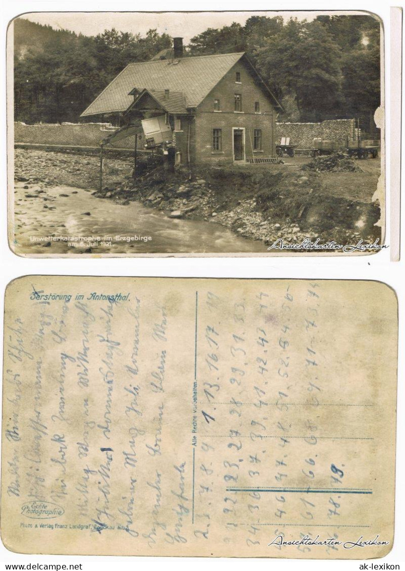 Schwarzenberg (Erzgebirge) Hochwasser, Zertörungen Im Antonstal 6. Juli 1931 - Schwarzenberg (Erzgeb.)