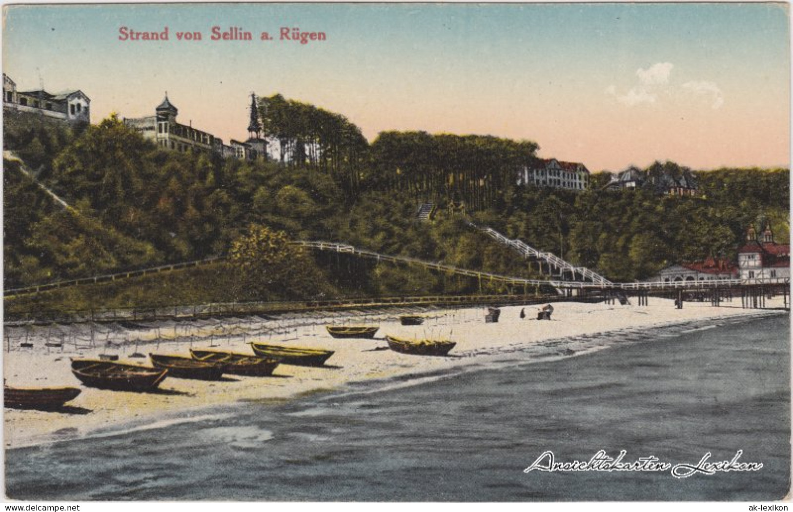 Ansichtskarte .Mecklenburg-Vorpommern Strand Von Sellin A. Rügen 1916  - Sellin