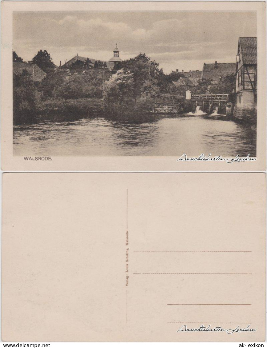 Ansichtskarte Walsrode Flußpartie Und Dorf 1920  - Walsrode