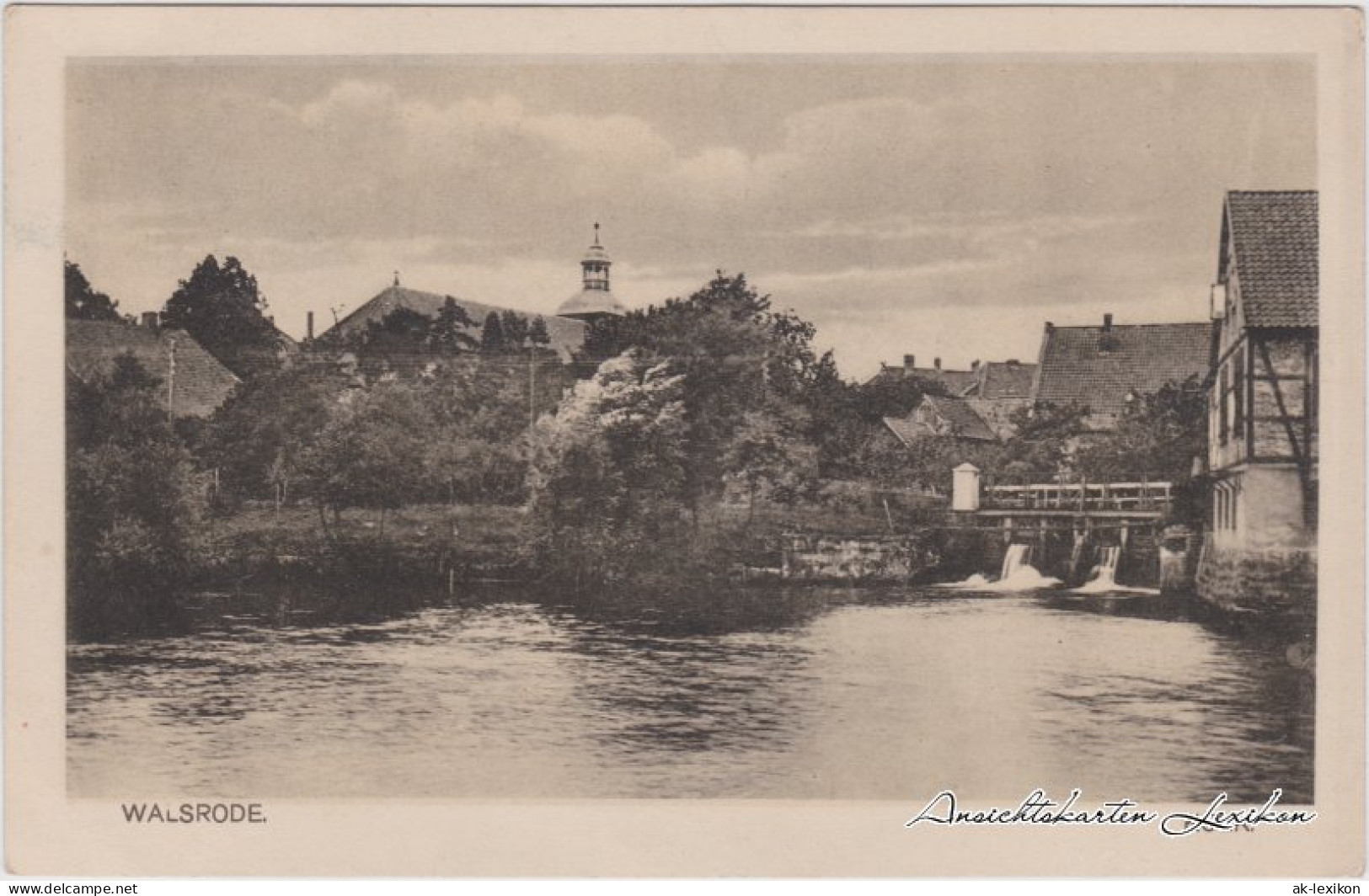 Ansichtskarte Walsrode Flußpartie Und Dorf 1920  - Walsrode