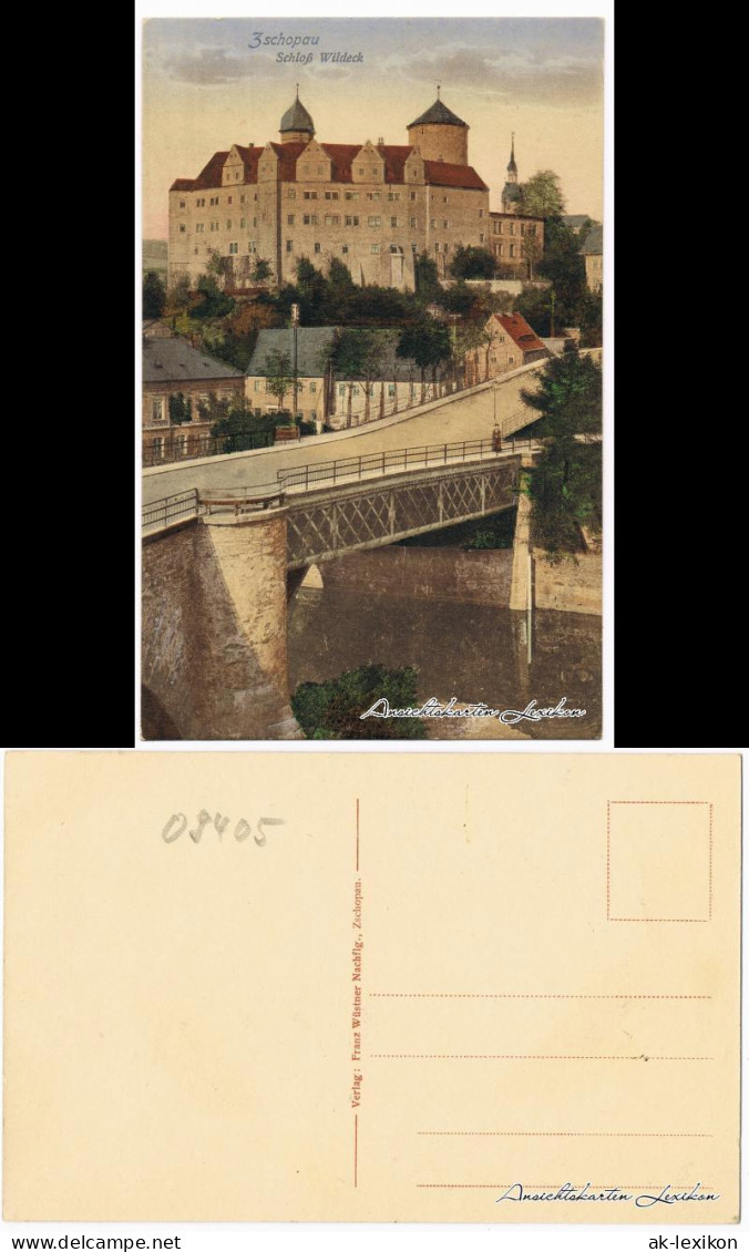 Ansichtskarte Zschopau Schloss Wildeck 1913 - Zschopau