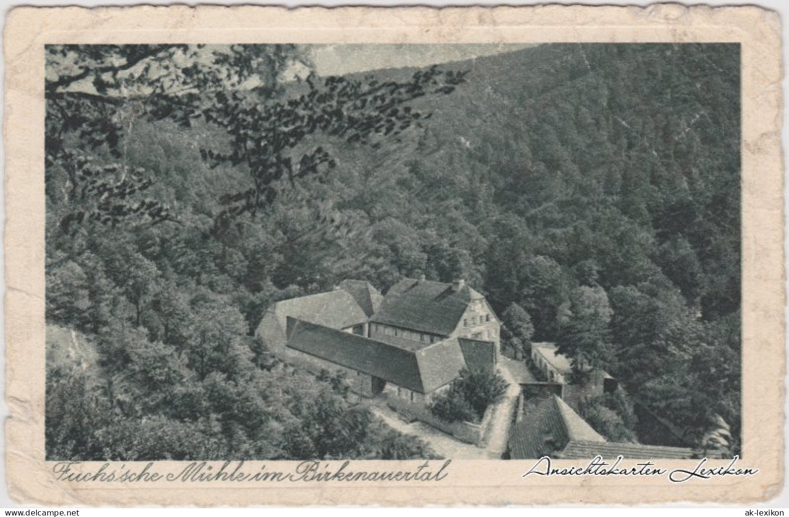 Ansichtskarte Weinheim (Bergstraße) Fuchs`sche Mühle Im Birkenauertal 1927 - Weinheim