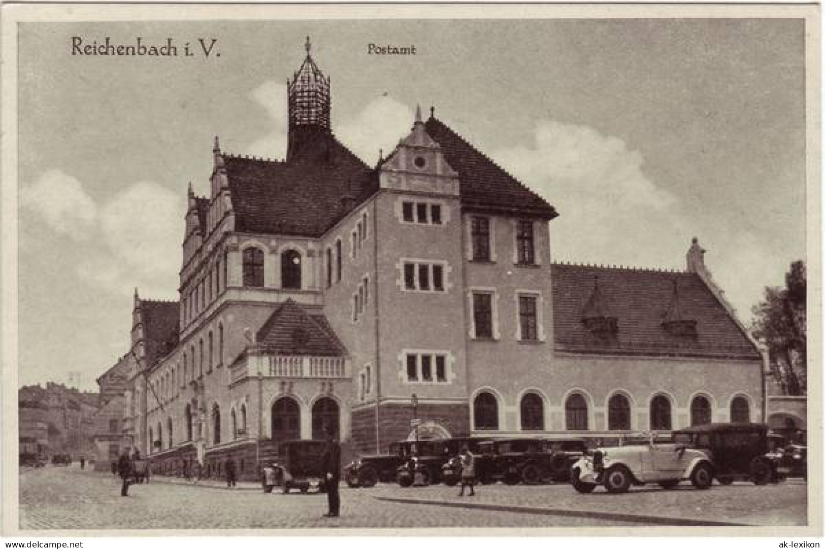 Ansichtskarte Reichenbach (Vogtland) Postamt 1940 - Reichenbach I. Vogtl.