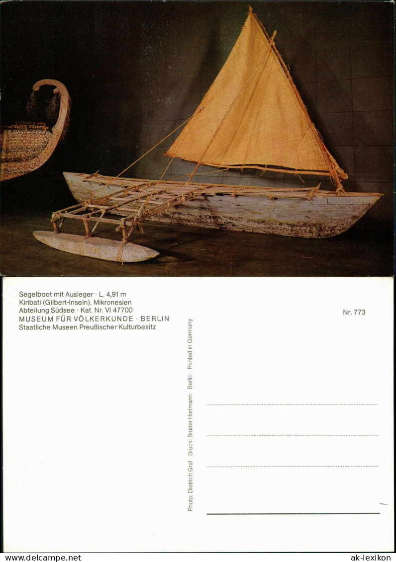 Dahlem-Berlin Museum Für Völkerkunde Segelboot Kiribati  Mikronesien 1980 - Dahlem