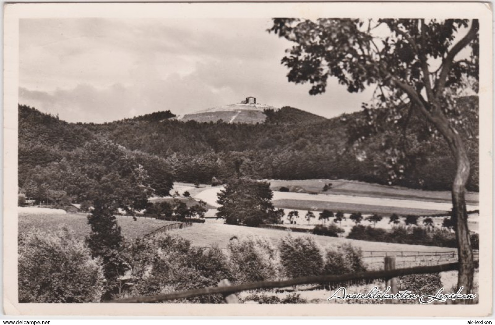 Ansichtskarte Lügde (Westfalen) Berggaststätte Köterberg 1955 - Lüdge
