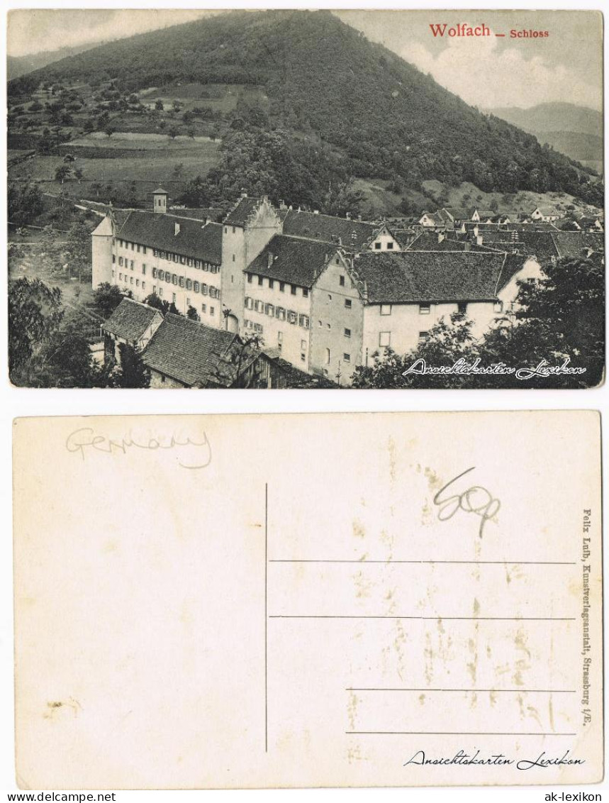 Ansichtskarte Wolfach (Schwarzwald) Blick Auf Das Schloss 1918  - Wolfach