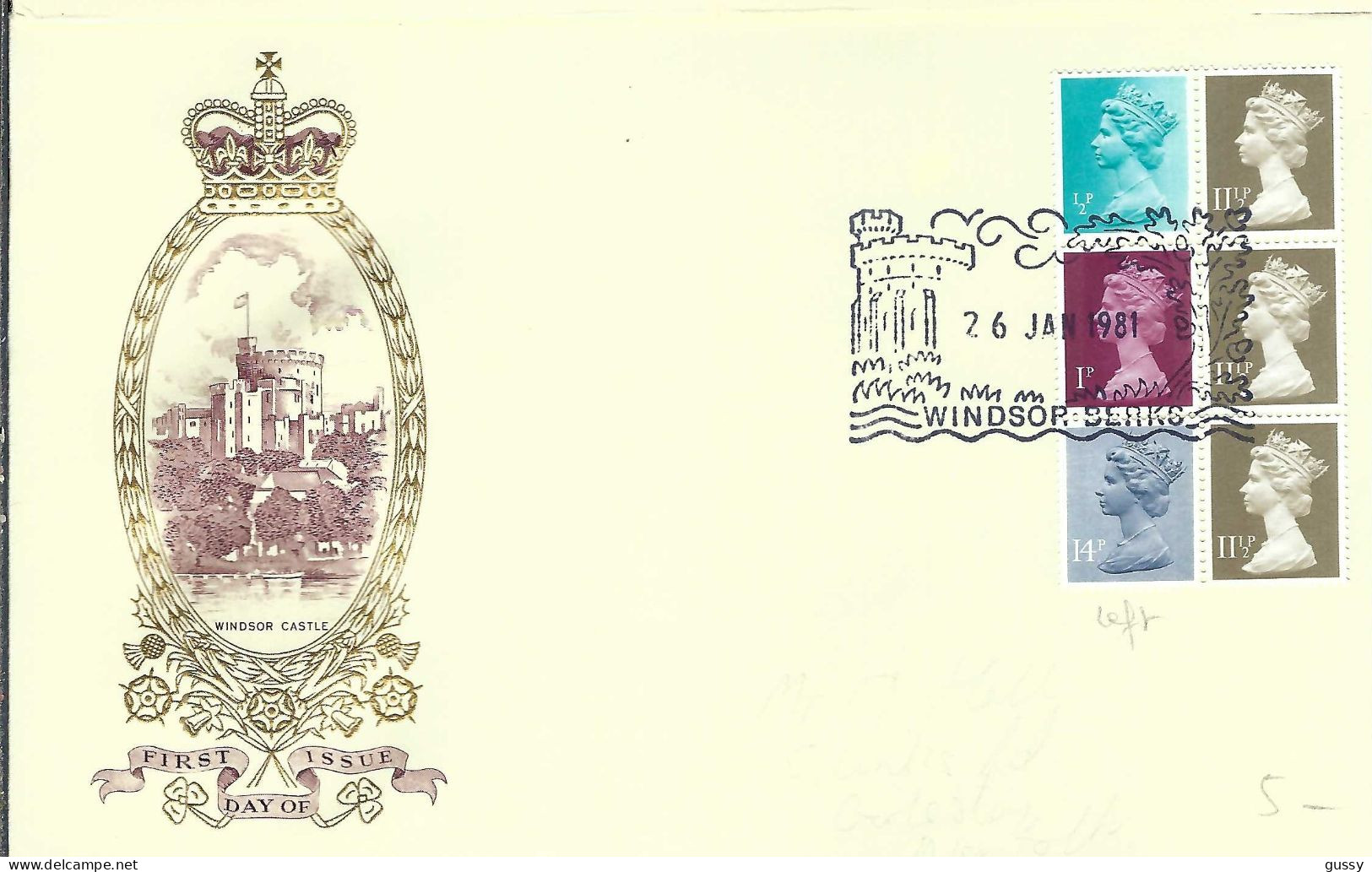 GRANDE BRETAGNE Ca.1981: FDC - 1971-1980 Decimale  Uitgaven