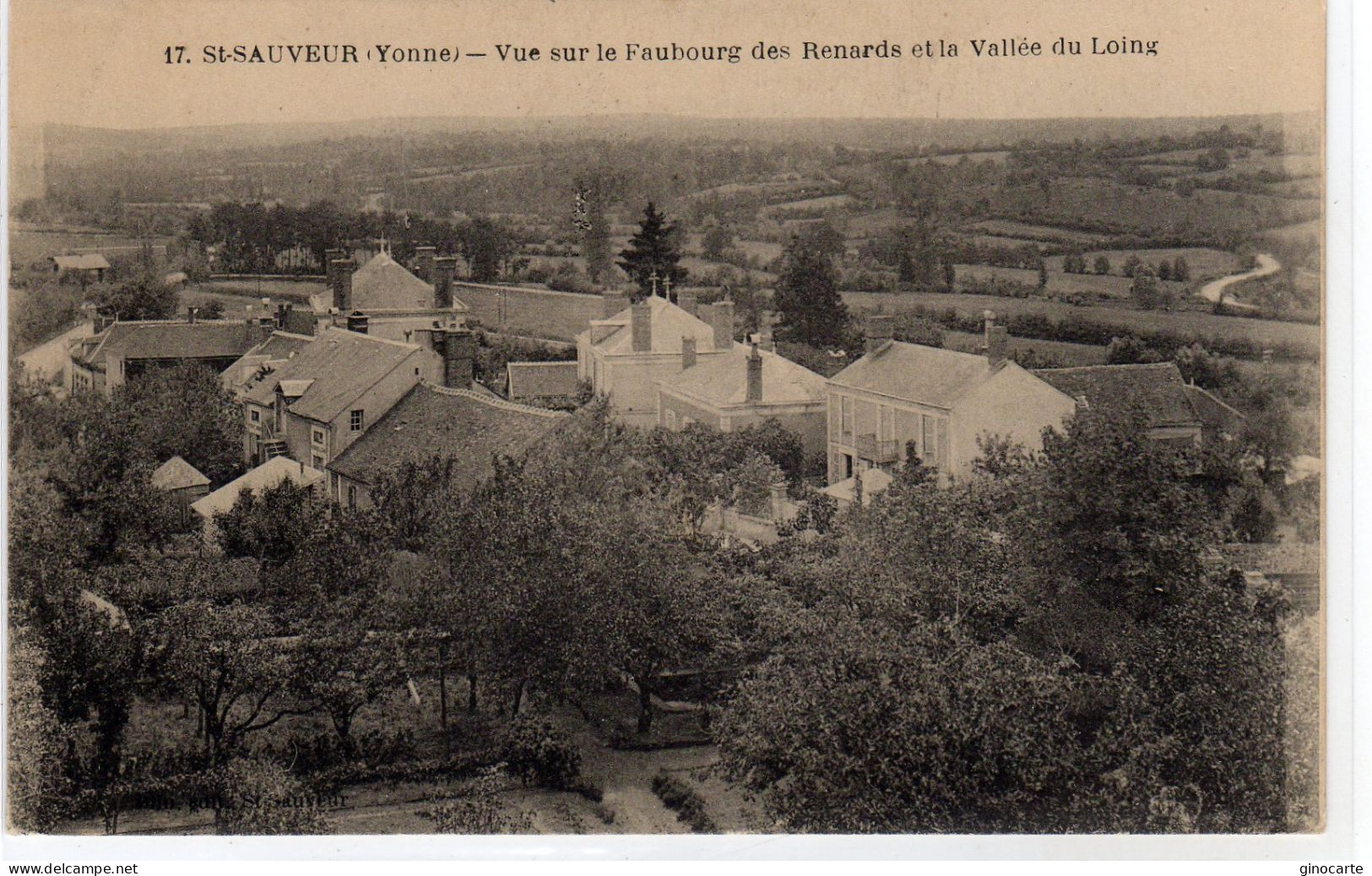 St Saint Sauveur En Puisaye Vue Sur Le Faubourg Des Renards - Saint Sauveur En Puisaye