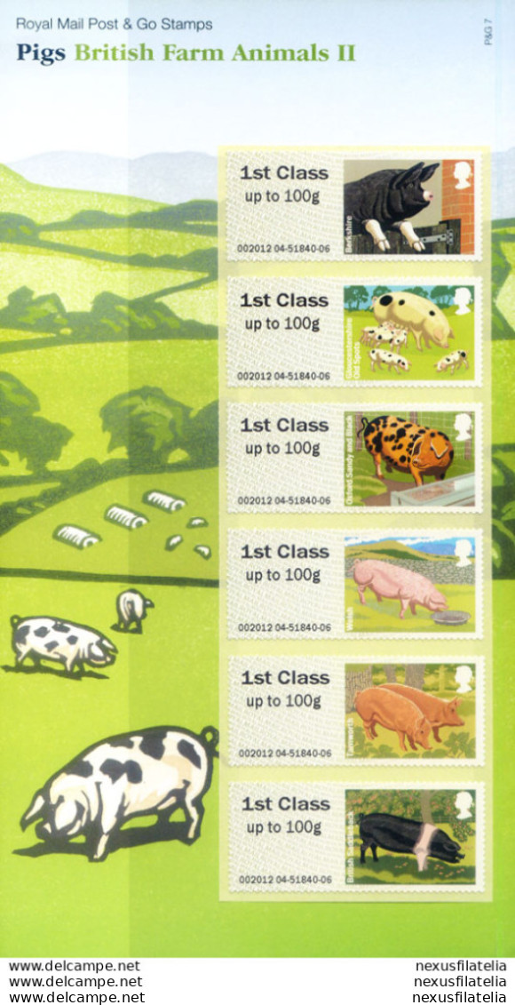 Post & Go 2012. Fauna. Suini. - Post & Go Stamps