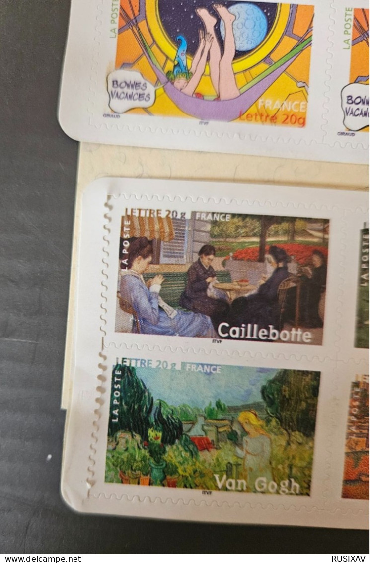 France Divers Carnets Lot De 5 Carnets De 10 Timbres Tvp 20g Abimés Voir Photos - Carnets