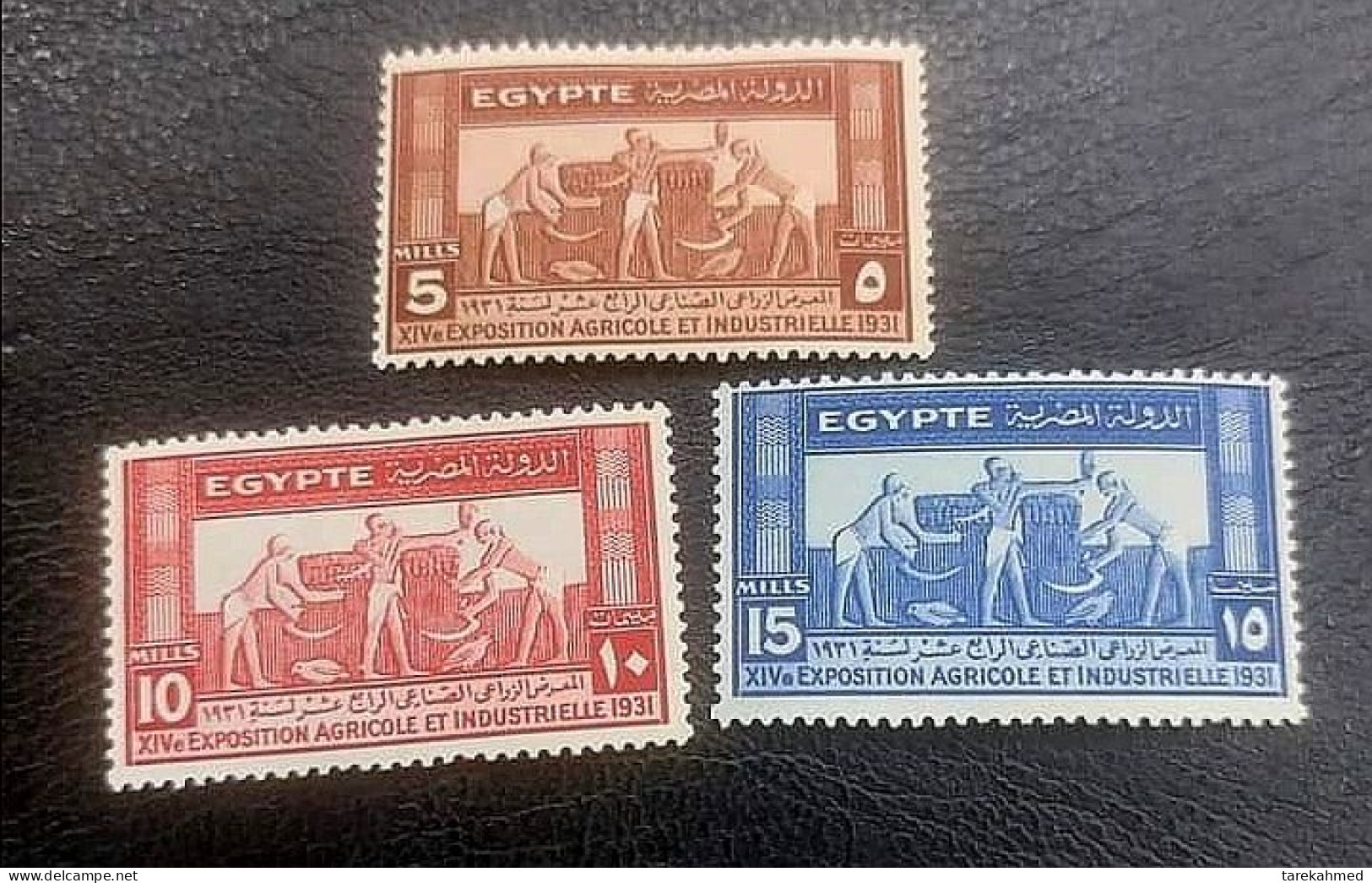 EGYPT 1931 – AGRICULTURAL & INDUSTRIAL EXHIBITION - SG 182/4, MH. - Ungebraucht