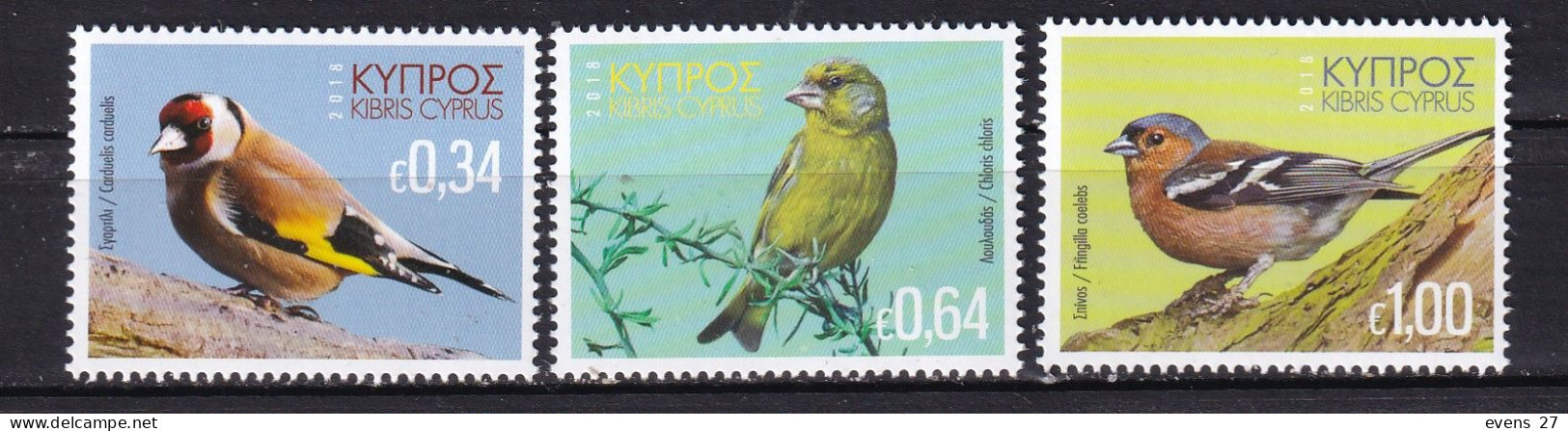 CYPRUS-2018- -BIRDS-MNH - Picchio & Uccelli Scalatori