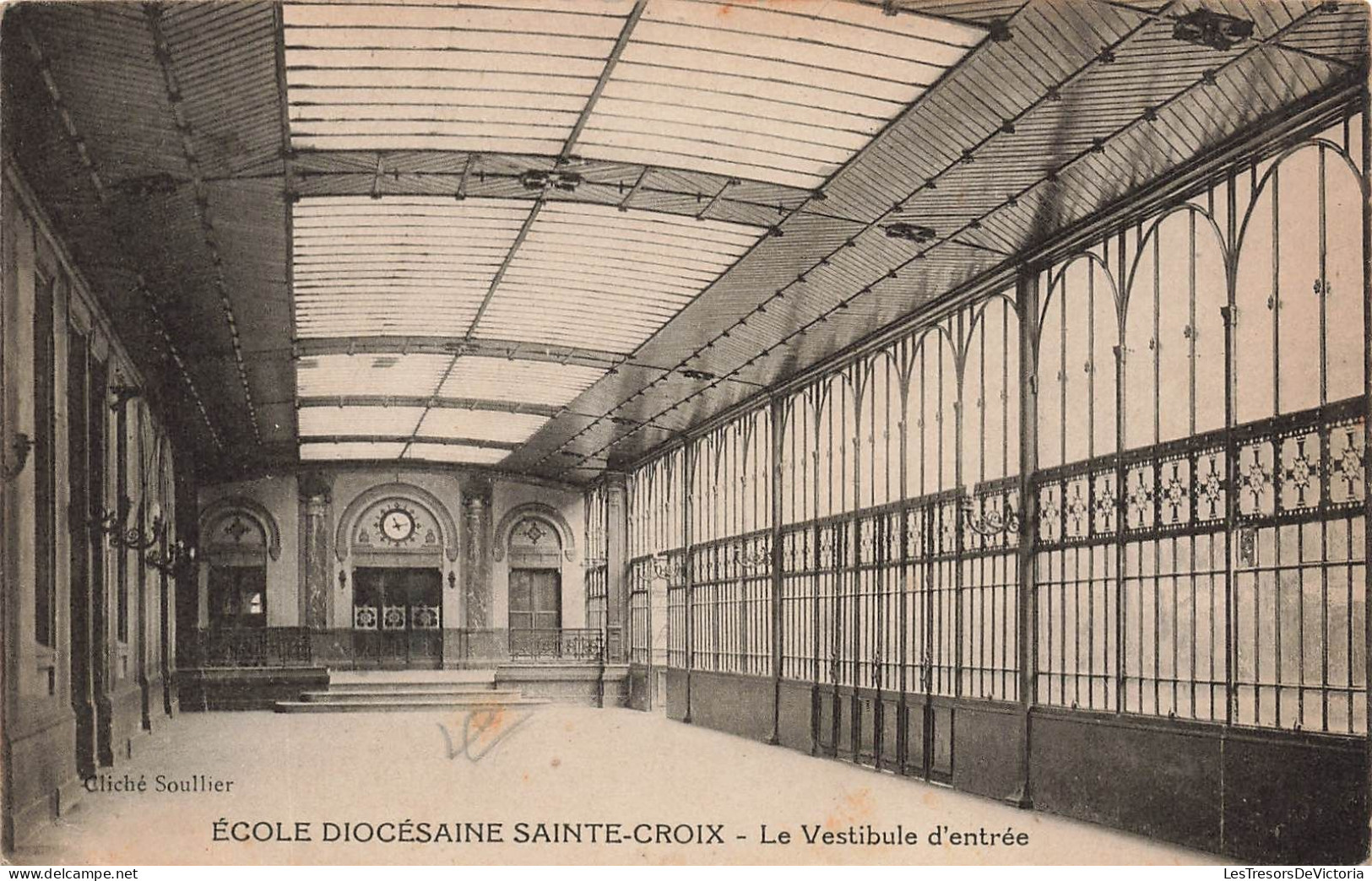 FRANCE - Ecole Diocésaine Sainte Croix - Le Vestibule D'entrée - Carte Postale Ancienne - Neuilly Sur Seine