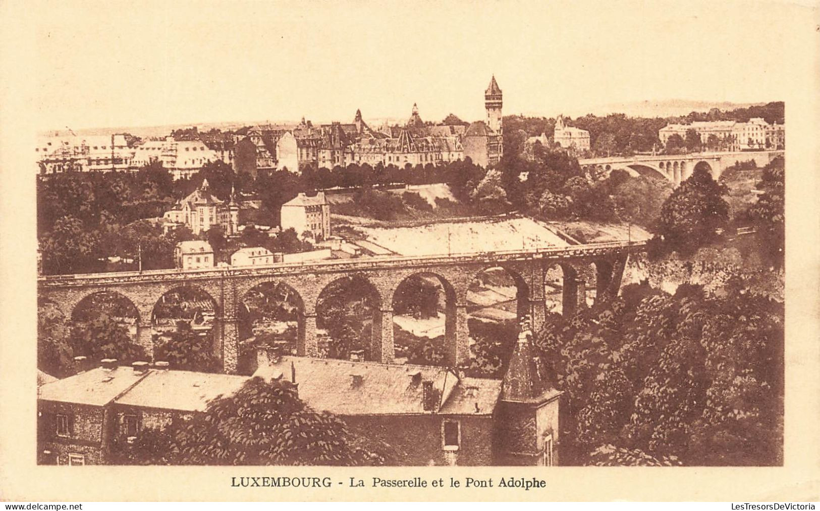 LUXEMBOURG - Luxembourg Ville  - Pont Adolphe Et La Passerelle  - Carte Postale Ancienne - Muellerthal