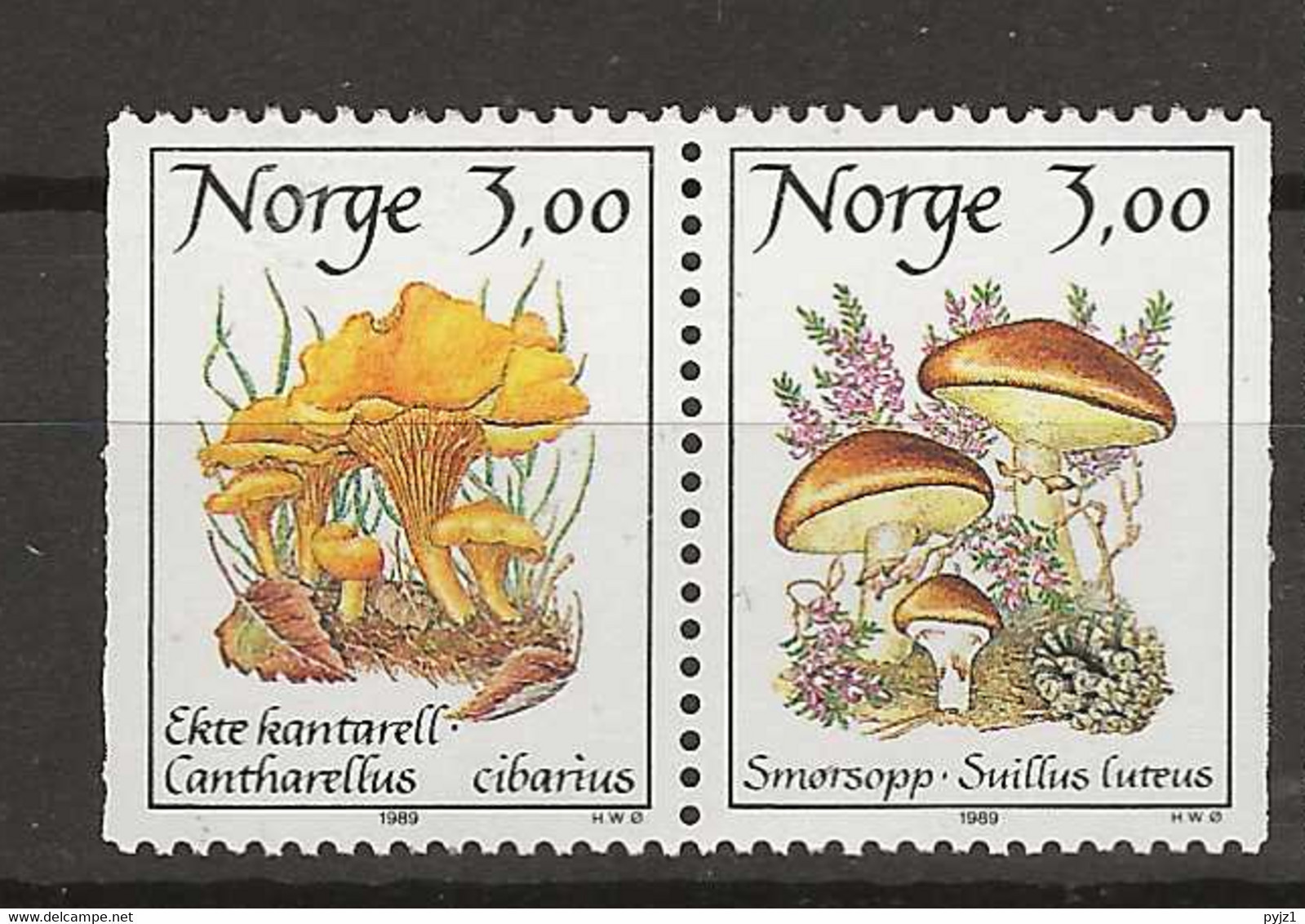 1989 MNH Norway, Mi 1012-13 Postfris** - Ungebraucht