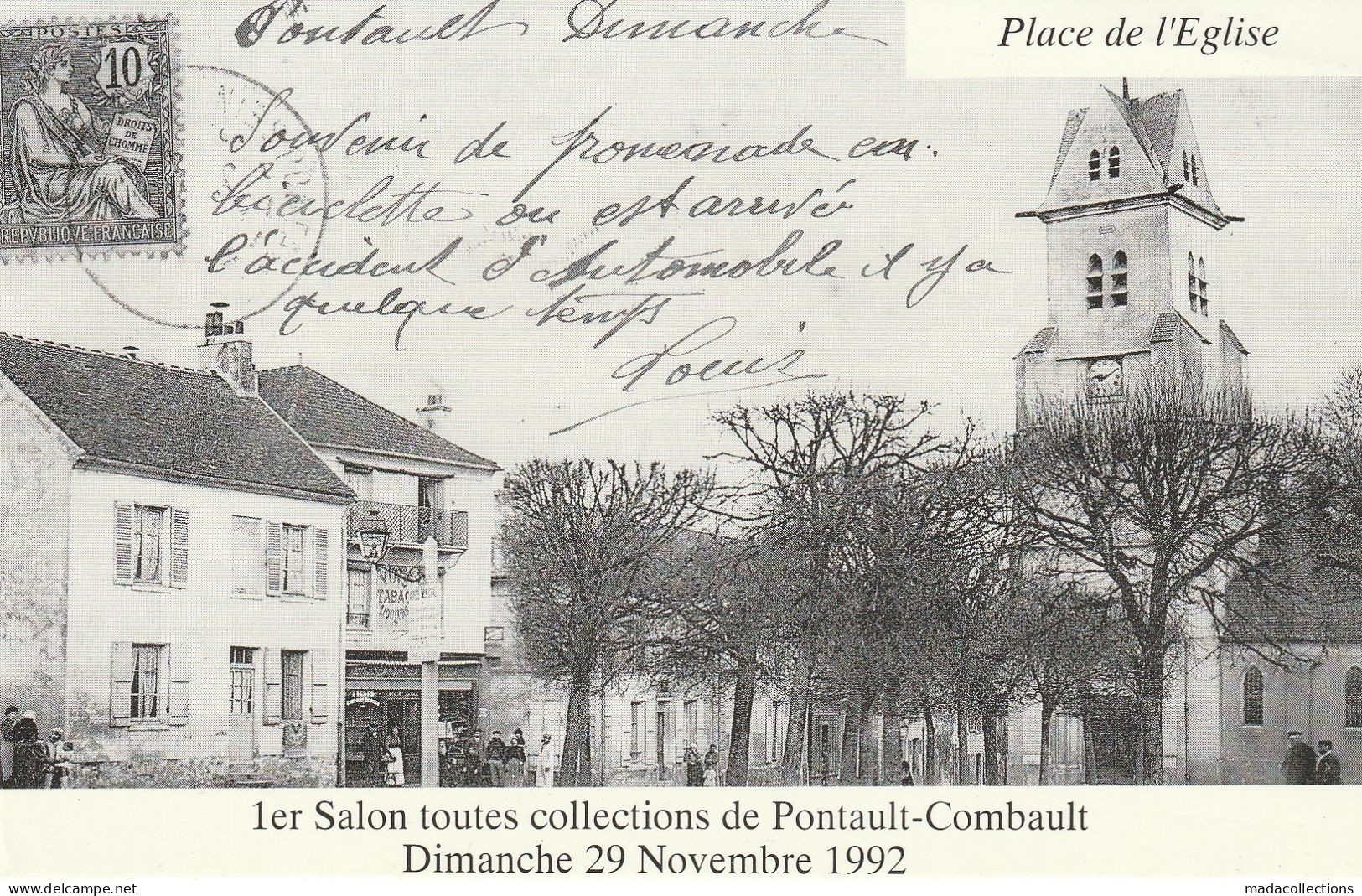 Pontault Combault (77 - Seine Et Marne) 1er Salon Toutes Collections - Dimanche 29 Novembre 1992 - Pontault Combault