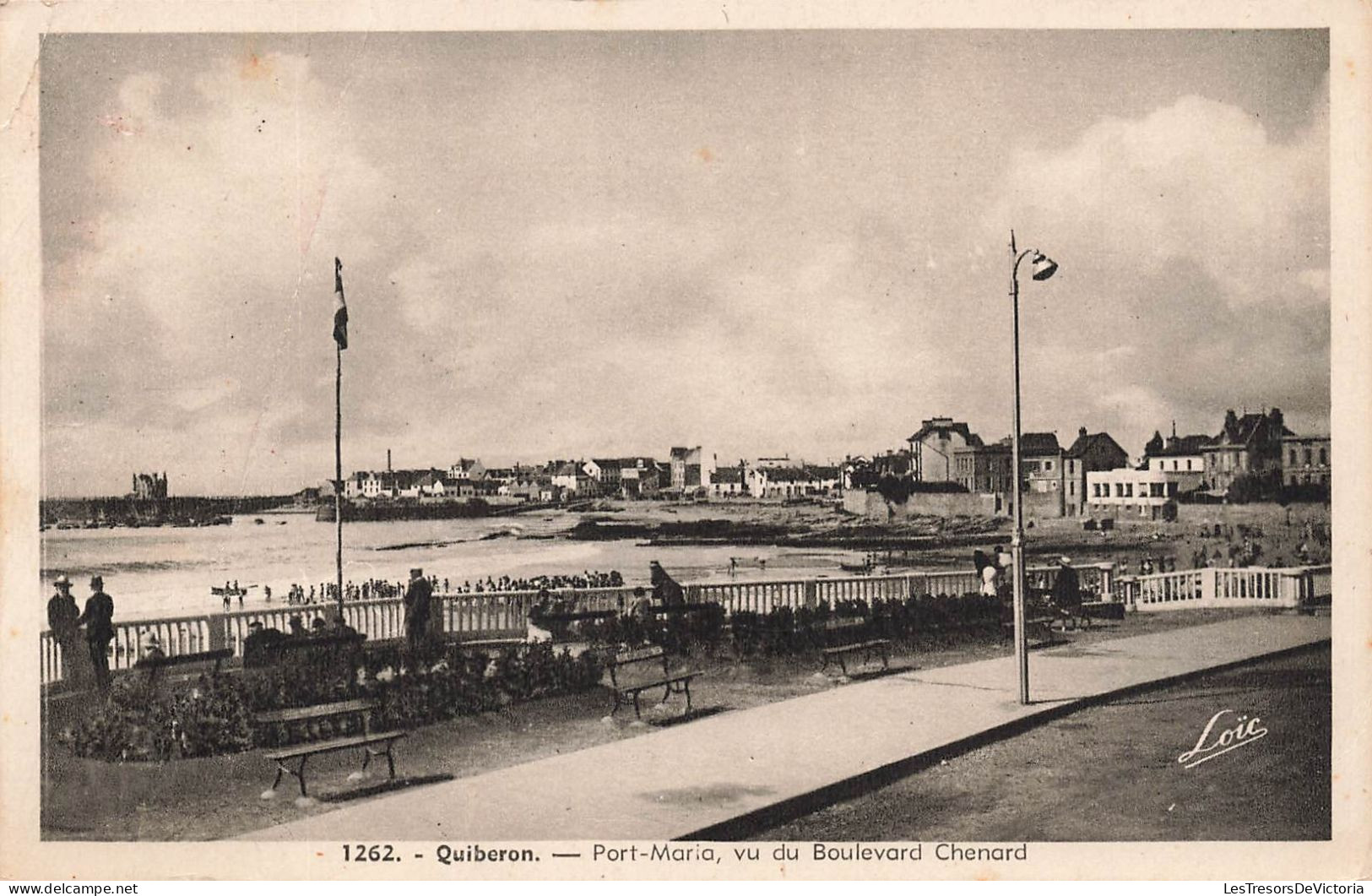 FRANCE - Quiberon - Port Maria Vu Du Boulevard Chenard - Carte Postale Ancienne - Quiberon