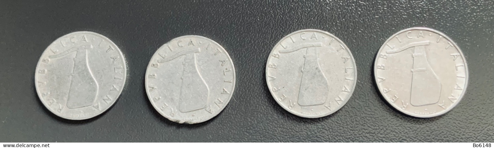 ITALIA - 4 Monete 5 Lire Delfino , Anno 1952 , 1953 , 1954 E 1955 - 5 Lire