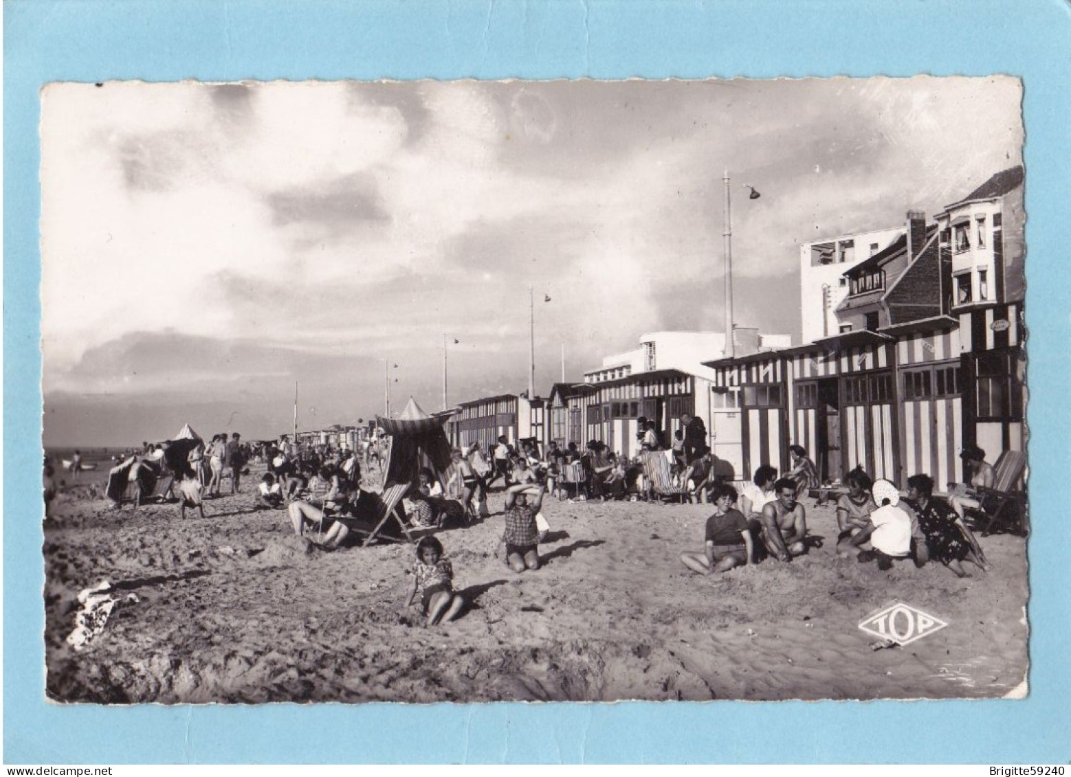 CPSM - 59 BRAY DUNES - PERSPECTIVE SUR LA PLAGE - TOP N°297 - Bray-Dunes