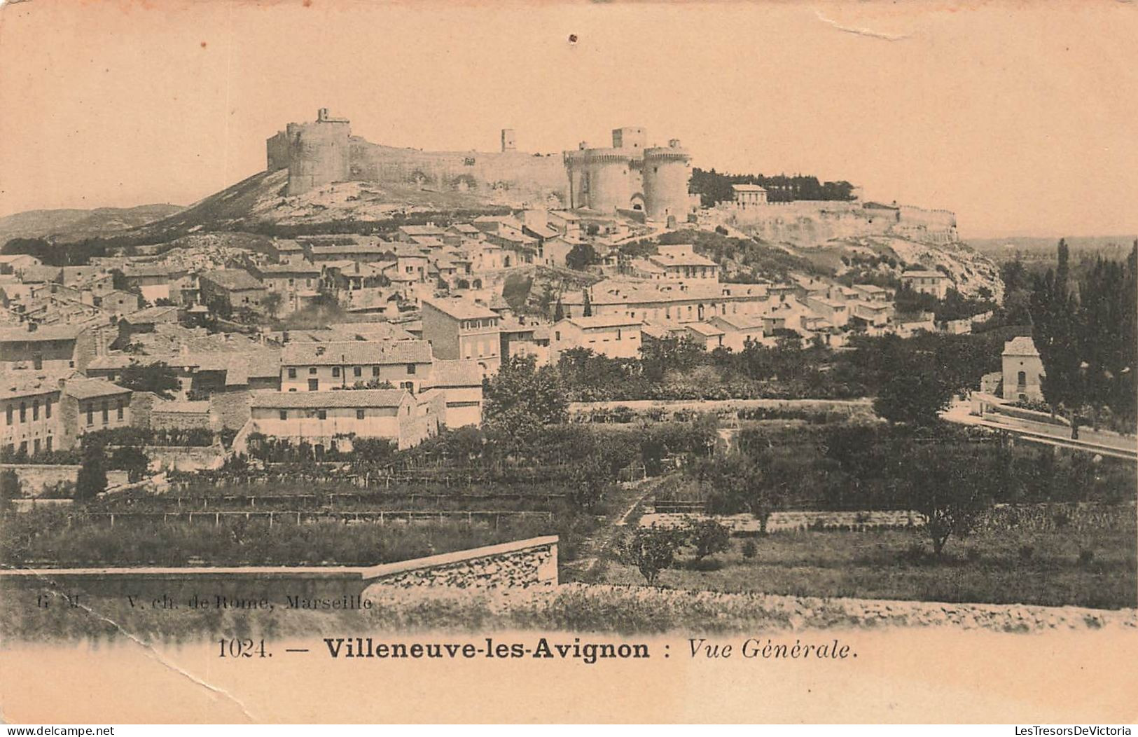 FRANCE - Villeneuve Les Avignon - Vue Générale De La Ville - Carte Postale Ancienne - Villeneuve-lès-Avignon